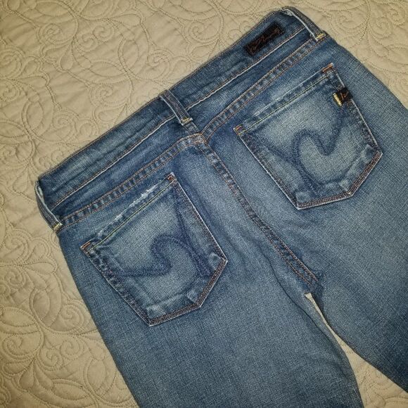 Citizens Of Humanity Kelly #063 medium wash cropped jeans sz 26 10581 - Picture 2 of 6